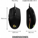 RATON LOGITECH G203 LIGHTSYNC RGB USB BLACK