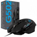 RATON LOGITECH G502 HERO OPTICO USB GAMING BLACK