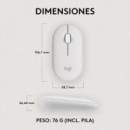 RATON LOGITECH PEBBLE 2 M350S WIRELESS WHITE