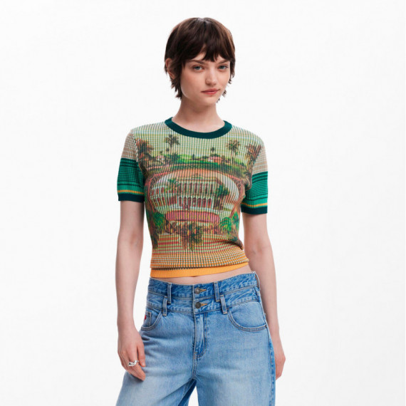 DESIGUAL Camiseta de Manga Corta 25SWTKA5-4034