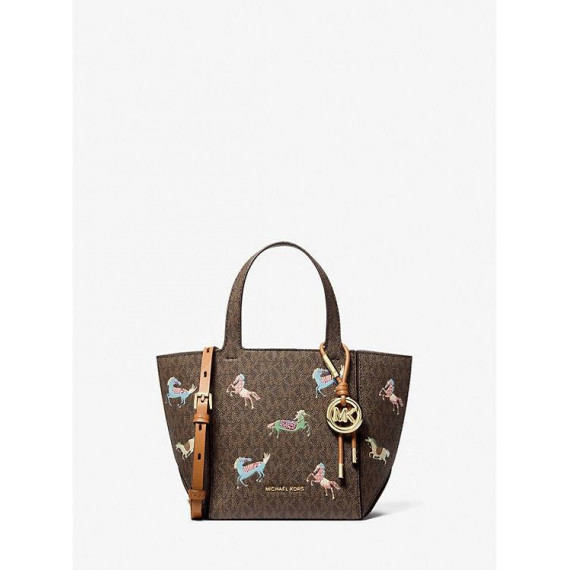 Sm Conv Cinched Tote Brn/acorn  MICHAEL KORS