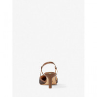 Alora Toe Cap Mid Sling Brown  MICHAEL KORS