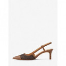 Alora Toe Cap Mid Sling Brown  MICHAEL KORS