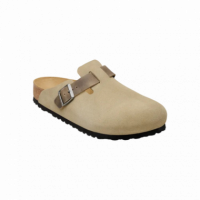 Calzado Zuecos BIRKENSTOCK Boston Cuero Mixto Faded Khaki