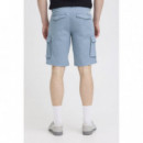 Bermudas BLEND Cargo Morgan Faded Denim