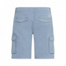 Bermudas BLEND Cargo Morgan Faded Denim