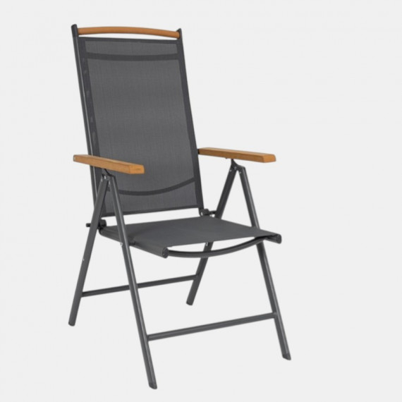 Sillón Plegable Reclinable Niagara Antracita Terrazza Collection®  TERRAZZA COLLECTION