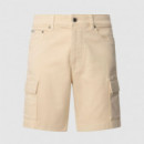 PEPE JEANS Shorts Gymdigo Five Pockets Cargo Blancos PM801177-804