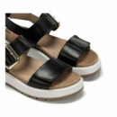 FLUCHOS Sandalias Street Negras F2166-TIBET Negro