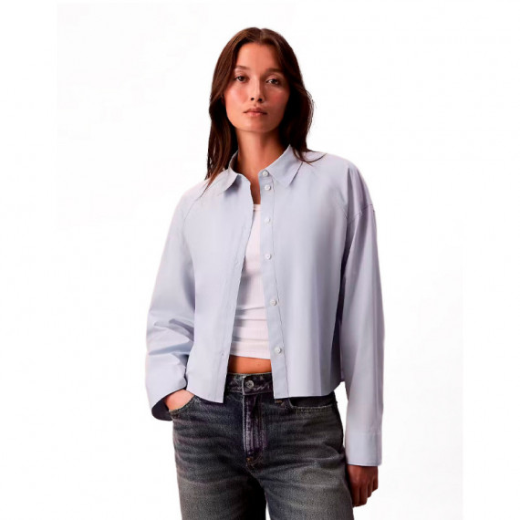 Camisa Solid Boxy Cropped  CALVIN KLEIN