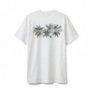 Camiseta Regular Fit de Punto de Algodón con Estampado Floral  ANTONY MORATO