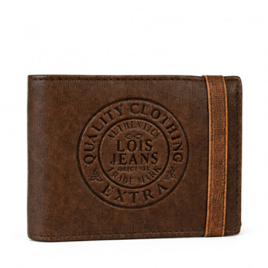 Cartera Billetera de Piel con Monedero y M&uacute;ltiples Compartimentos  LOIS