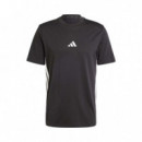 Camiseta Essentials de 3 Bandas  ADIDAS