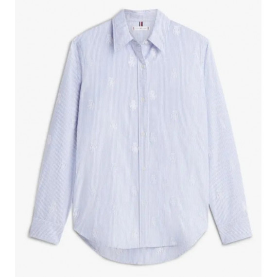 TOMMY HILFIGER - Oxford Aop Relaxed Shirt - 0Y7 - F|WW0WW49386/0Y7