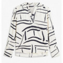 TOMMY HILFIGER - Vis Twill V Neck Blouse Ls - 0K4 - F|WW0WW48911/0K4