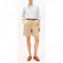 TOMMY HILFIGER - Co Gmd Blend Chino Short - Aeg - F|WW0WW49648/AEG