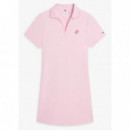 TOMMY HILFIGER - Th Script Open-nk Polo Drs - Tol - F|WW0WW48749/TOL