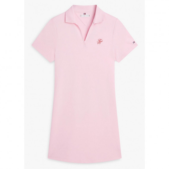 TOMMY HILFIGER - Th Script Open-nk Polo Drs - Tol - F|WW0WW48749/TOL