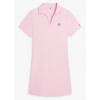 TOMMY HILFIGER - Th Script Open-nk Polo Drs - Tol - F|WW0WW48749/TOL