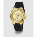Reloj Calypso C/silic Negra  GUESS
