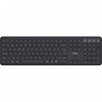 TRUST Vaiya Teclado Inalámbrico Recargable BLUETOOTH Negro