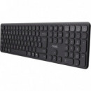 TRUST Vaiya Teclado Inalámbrico Recargable BLUETOOTH Negro