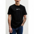 Klj Reg Ss Letters Tee Black  KARL LAGERFELD