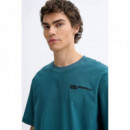 Klj Relax Ss Inside Out Tee Balsam  KARL LAGERFELD