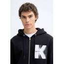 Klj Zip-up Hoodie Black  KARL LAGERFELD