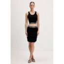Klj Milano Skirt Black  KARL LAGERFELD
