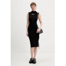 Klj Knitted Lace Tie Dress Black  KARL LAGERFELD