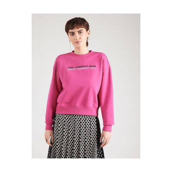 Klj Reg Reflection Sweat Very Berry  KARL LAGERFELD