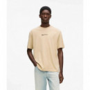 Klj Reg Back Frame Tee Pale Khaki  KARL LAGERFELD