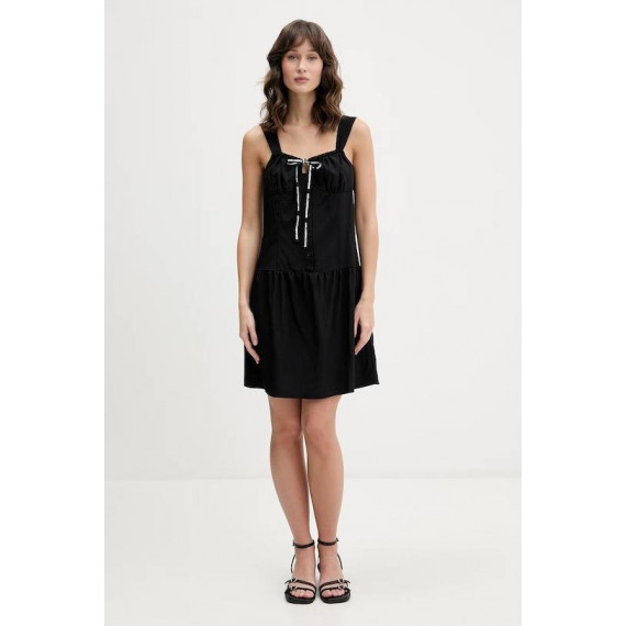 Klj Strappy Mini Dress Black  KARL LAGERFELD