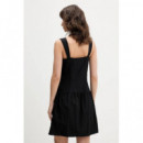 Klj Strappy Mini Dress Black  KARL LAGERFELD