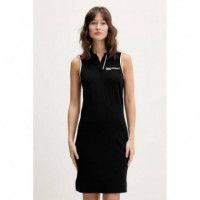 Klj Polo Slvless Dress Black  KARL LAGERFELD