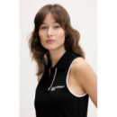 Klj Polo Slvless Dress Black  KARL LAGERFELD