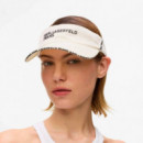 Klj Nylon Tape Visor White  KARL LAGERFELD