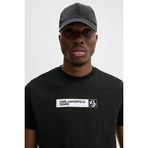 Klj Slim Graphic Tee Black  KARL LAGERFELD