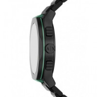 RELOJ SYNC NEGRO MATE E/VERDE
