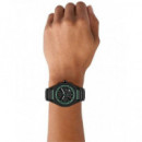 RELOJ SYNC NEGRO MATE E/VERDE