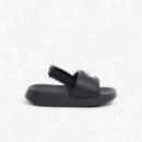 Serve Slide 1.0 Blk/white  LACOSTE