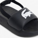 Serve Slide 1.0 Blk/white  LACOSTE