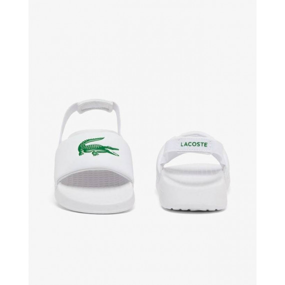 Serve Slide Wht/dark Green  LACOSTE