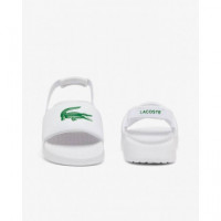 Serve Slide Wht/dark Green  LACOSTE