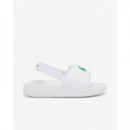 Serve Slide Wht/dark Green  LACOSTE