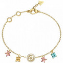 Pulsera Secret Garden Dorada  GUESS