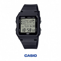 CASIO LF-30W-1A Reloj Digital Unisex - World Time - 5 Alarmas - Cronómetro - Resina Negra