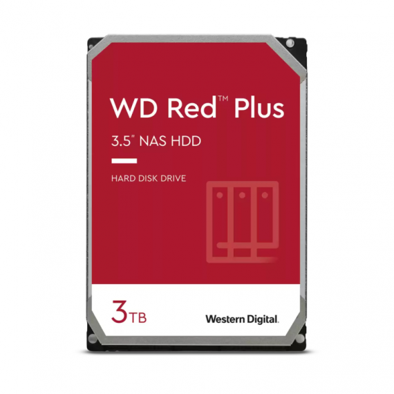 Disco Duro 3.0 Tb Wd Red Plus 3.5" Sata P  WESTERN DIGITAL
