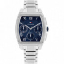 RELOJ TH OXFORD PLATEADO E/AZUL